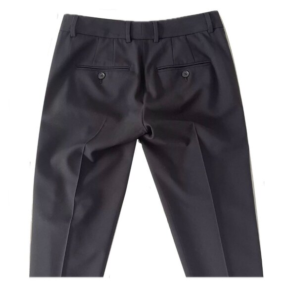 Vince Dress Pant Wm Sz 8 Lightweight Dark Navy Blue Flat Front Straight Leg Chi… - Picture 3 of 11